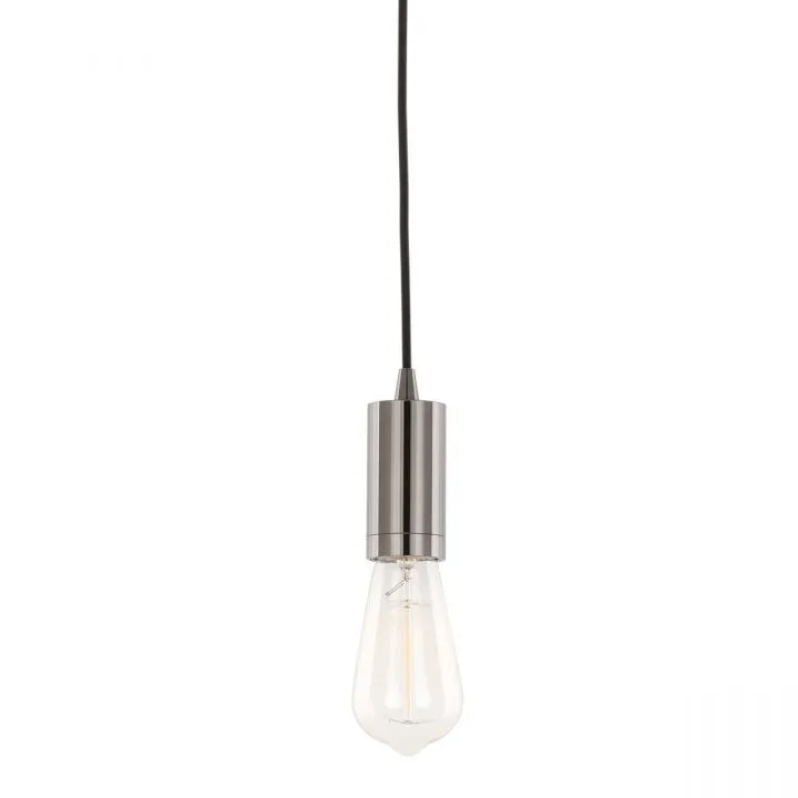 Moderna, nowoczesna oprawka wisząca, czarna, E27, DS-M-038 SHINY BLACK